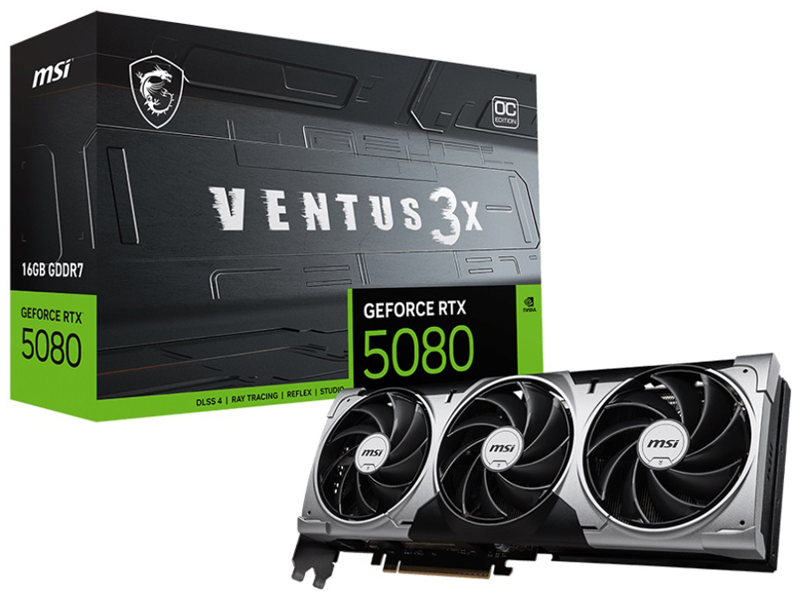 MSI GeForce RTX 5080 16G VENTUS 3X OC [PCIExp 16GB]