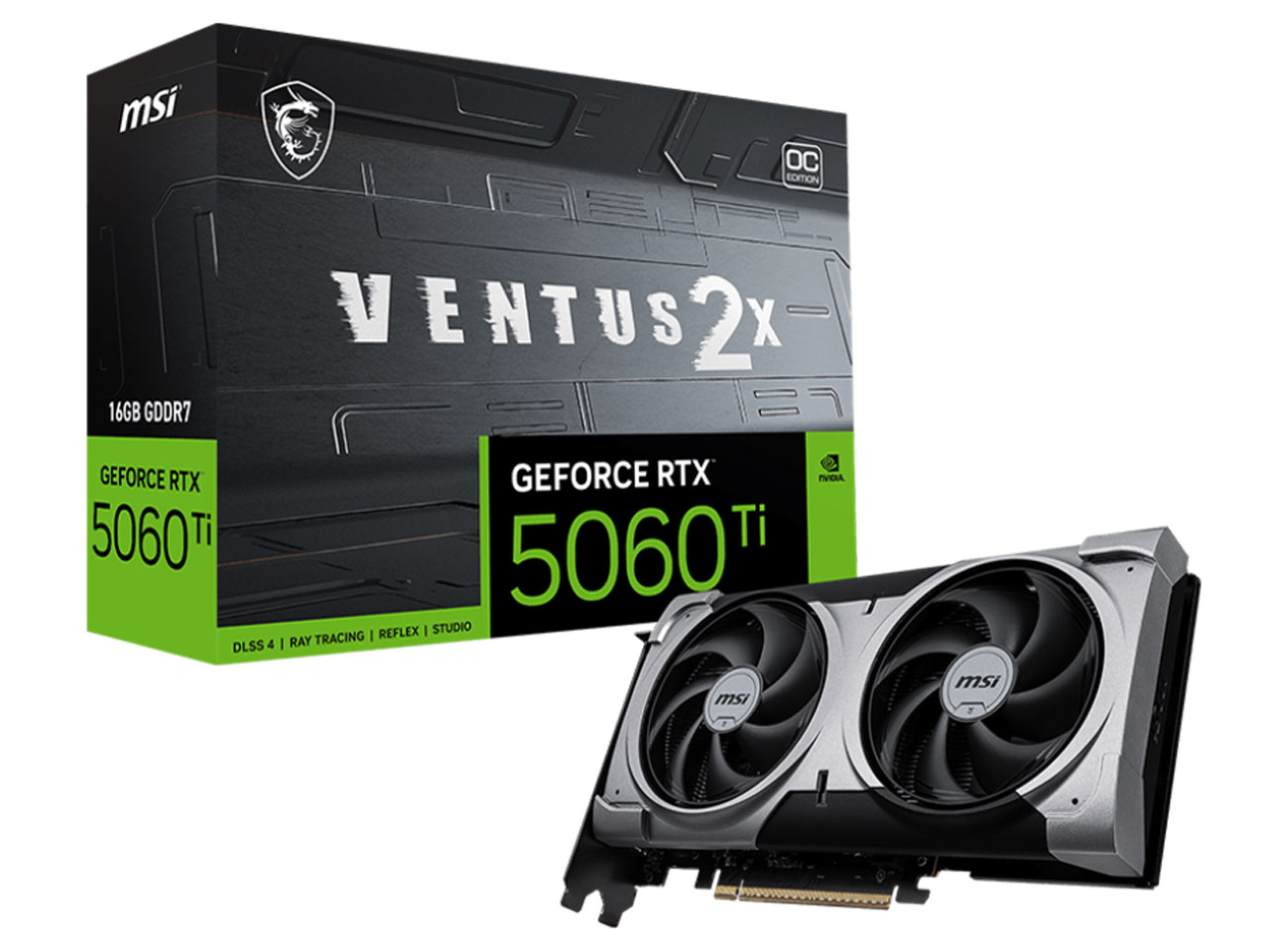 MSI GeForce RTX 5060 Ti 16G VENTUS 2X OC PLUS [PCIExp 16GB]