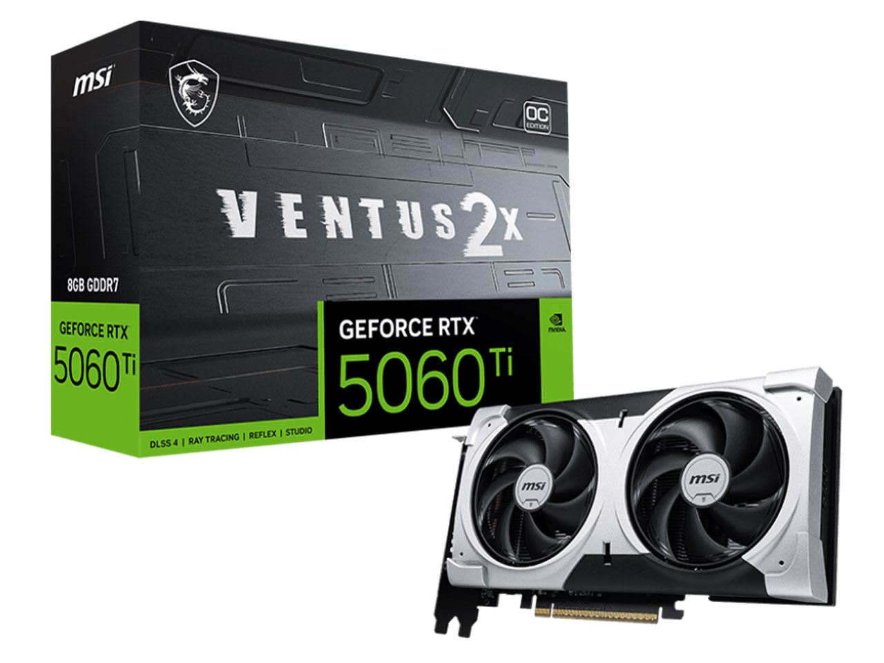 MSI GeForce RTX 5060 Ti 8G VENTUS 2X OC PLUS [PCIExp 8GB]