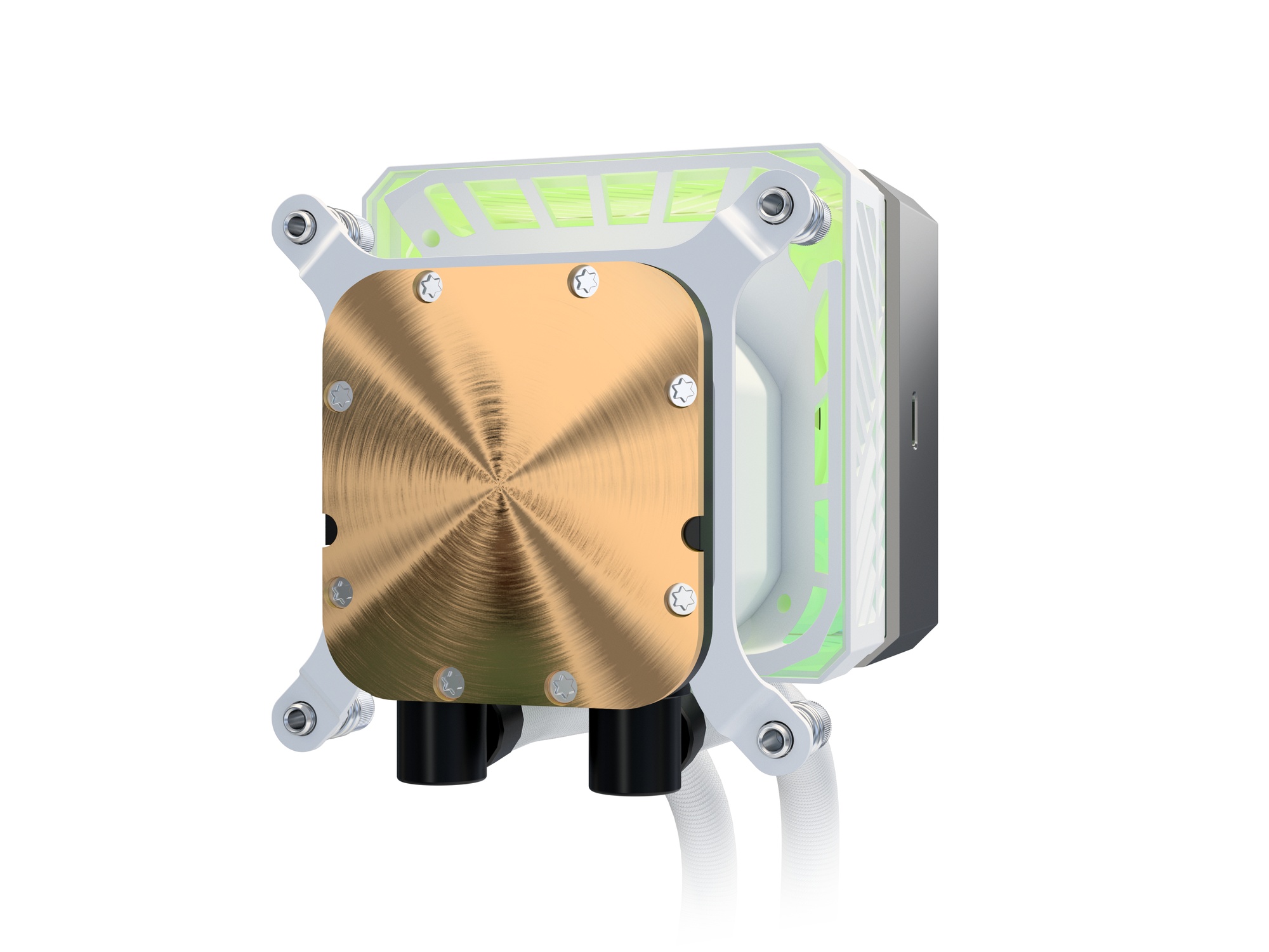 ASRock 水冷クーラー Steel Legend 360 LCD 360mm ホワイト 簡易水冷 3.4インチLCDディスプレイ搭載 CPU温度表示対応 LGA1700 AM5 対応