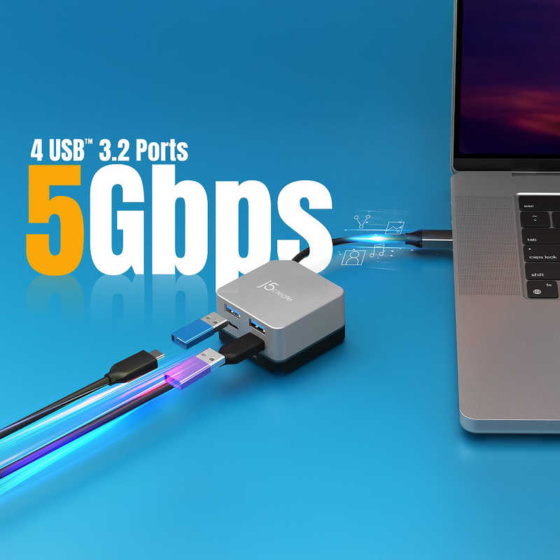 j5 create USB-C to 4K144Hz HDMI+PD100W 6in1 マルチハブ [JCD361]