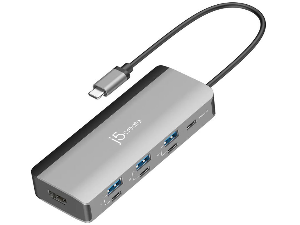 j5 create USB-C to 4K144Hz HDMI+PD100W 8in1 マルチハブ [JCD362]
