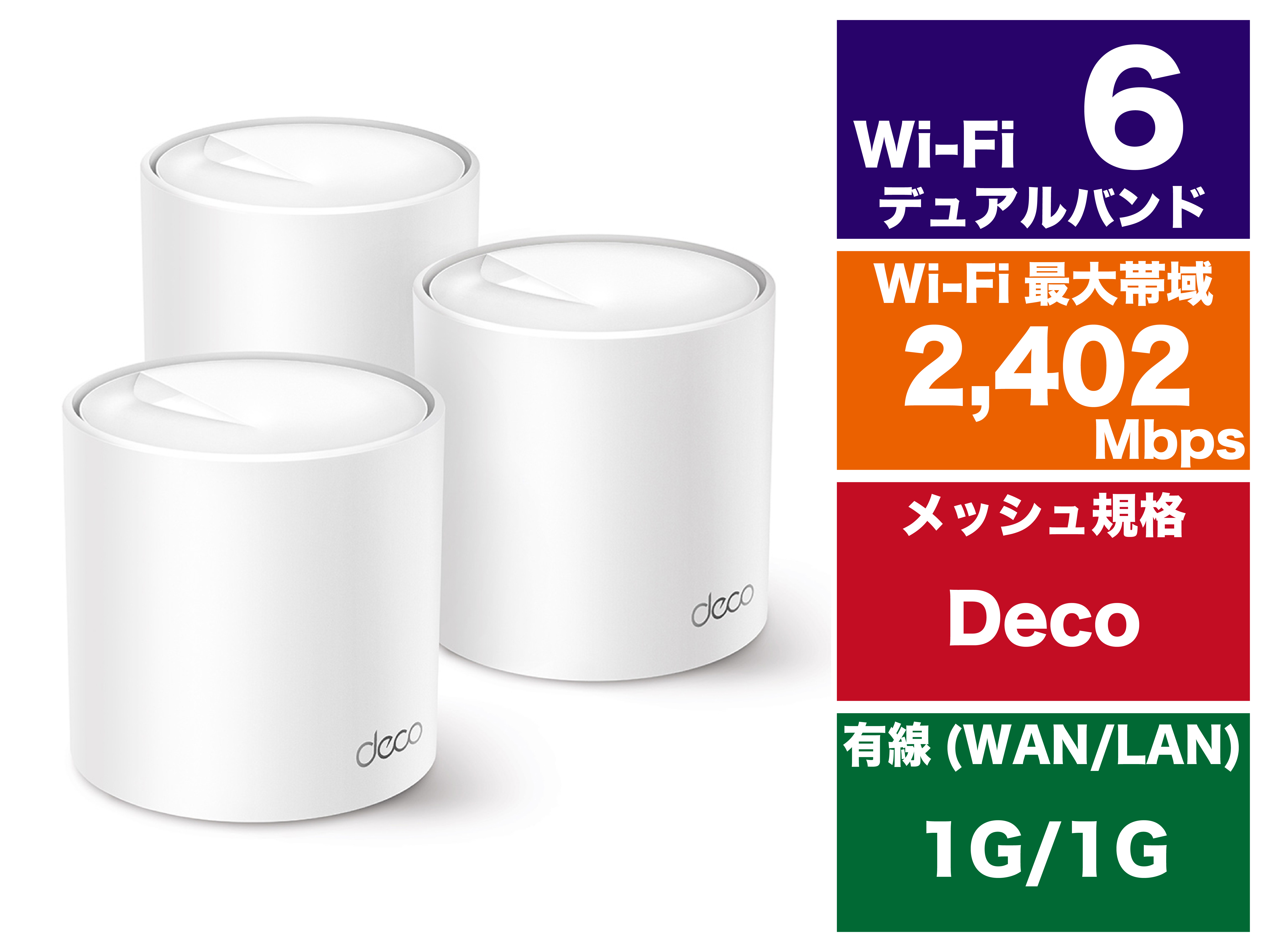 TP-Link Deco X50(3ユニットパック)