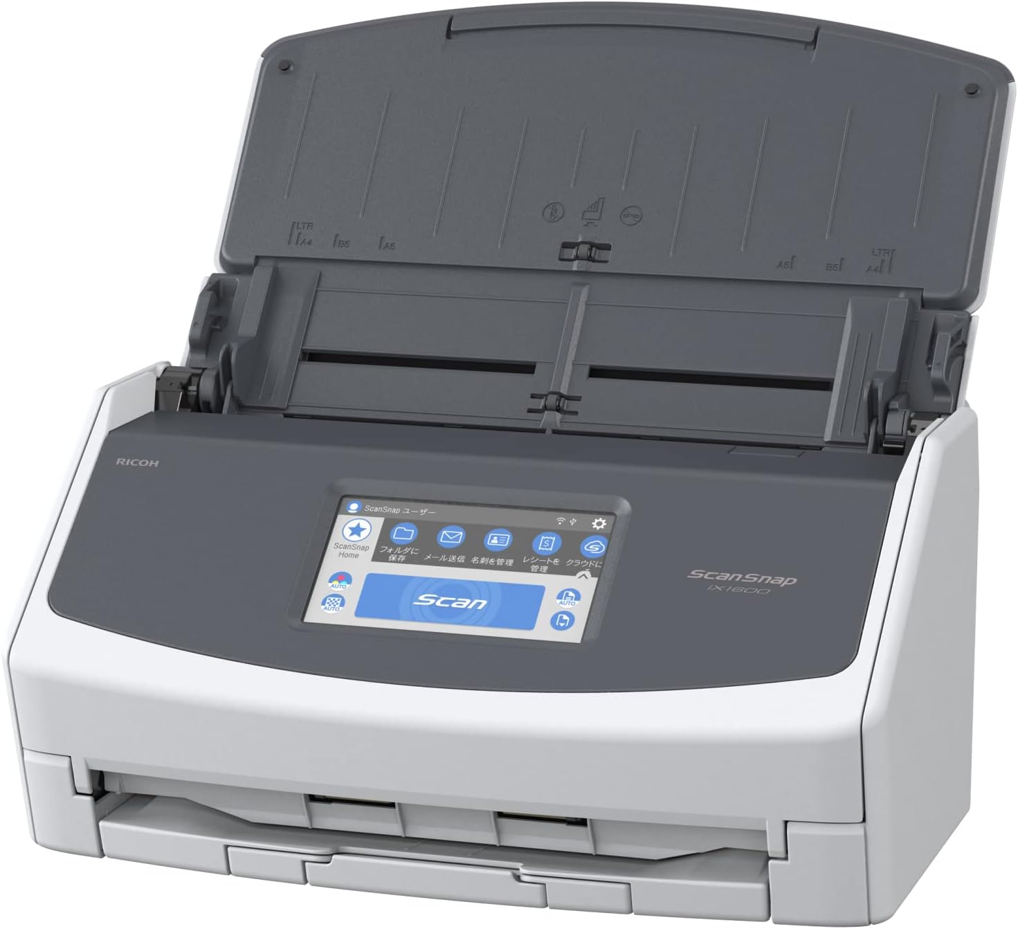 【店頭展示使用品】PFU ScanSnap iX1600 FI-IX1600A [ホワイト](30日間保証）