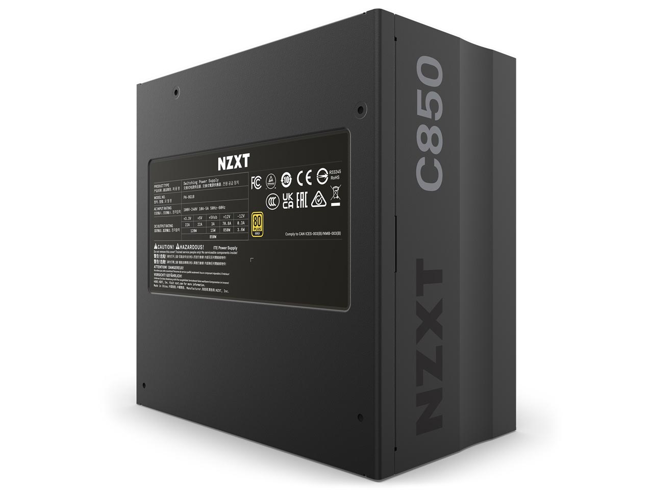 NZXT C Goldシリーズ C850 PA-8G1BB-JP