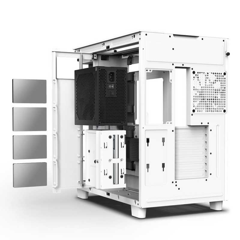 【アウトレットセール】【アウトレット品】NZXT H9 Elite White CM-H91EW-01 ミドルタワー ピラーレス PCケース ホワイト