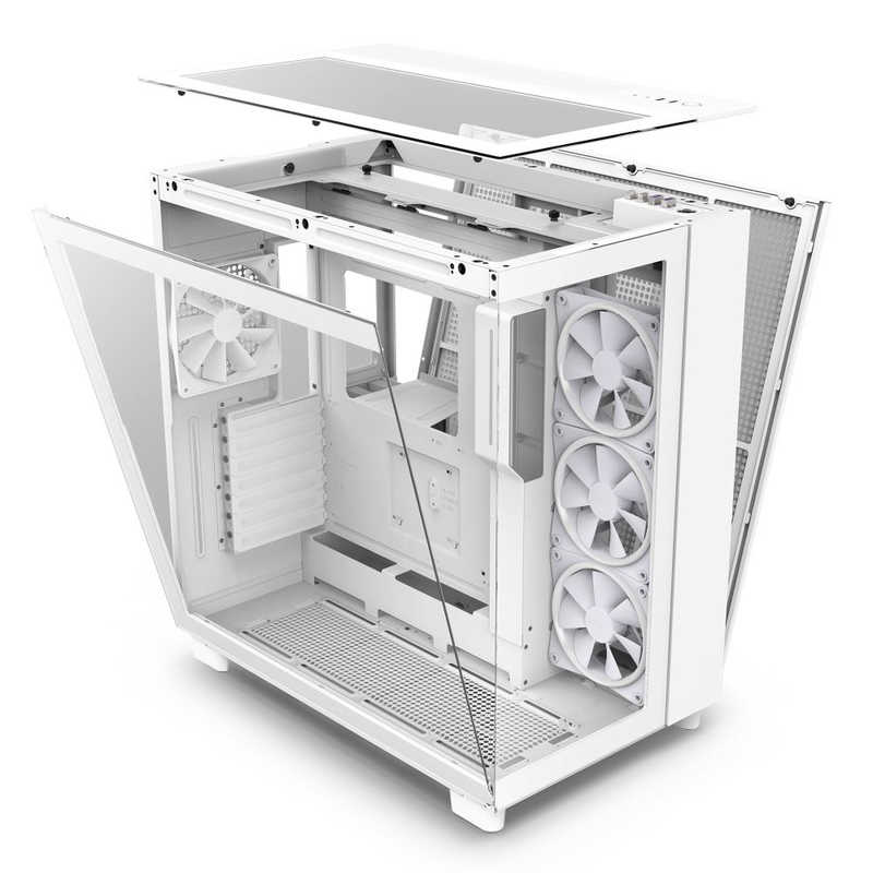 【アウトレットセール】【アウトレット品】NZXT H9 Elite White CM-H91EW-01 ミドルタワー ピラーレス PCケース ホワイト