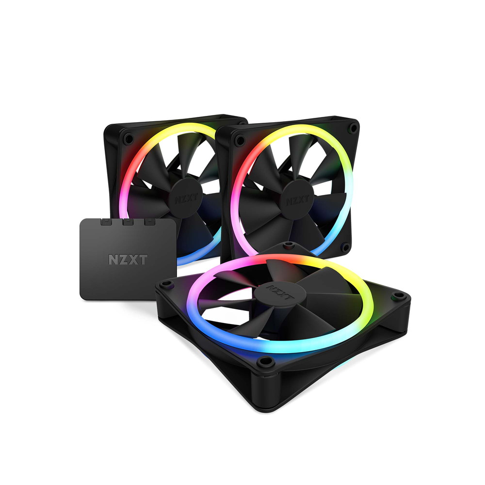 NZXT F120 RGB DUO Triple Pack RF-D12TF-B1 [ブラック][３個入]