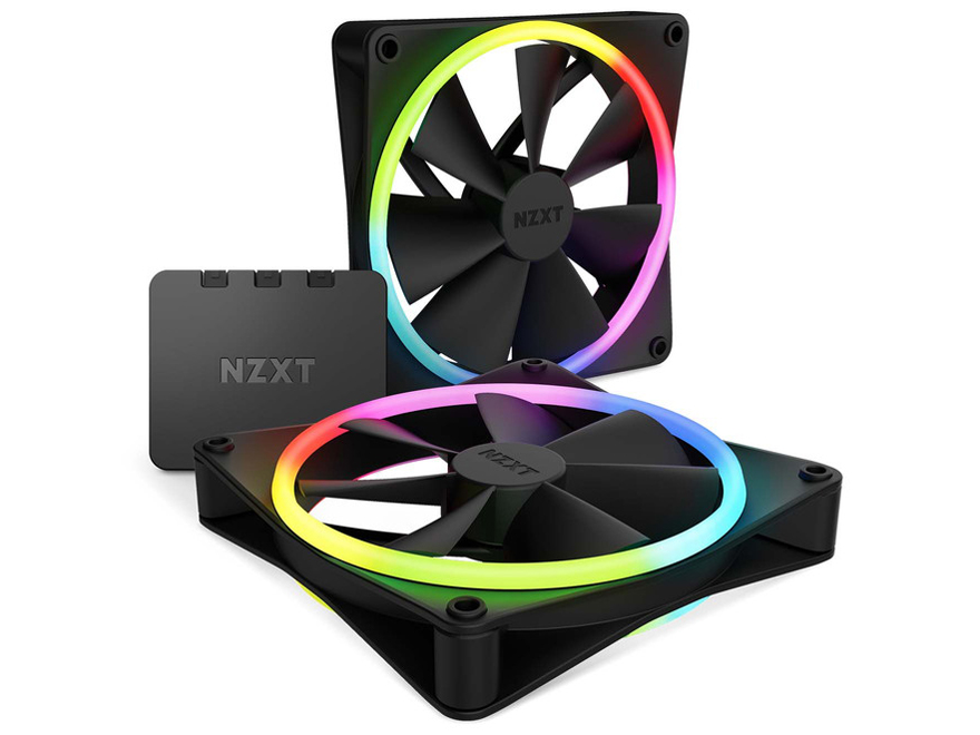 NZXT F140 RGB DUO Twin Pack RF-D14DF-B1 [ブラック]