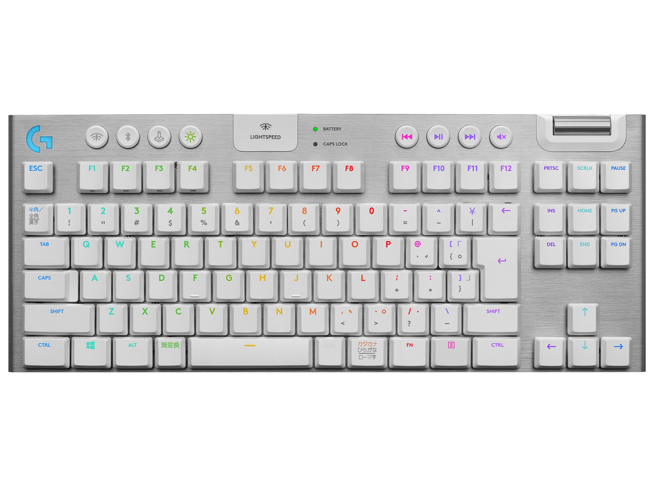 Logicool  ゲーミングキーボード タクタイル ホワイト G913-TKLPC周辺機器