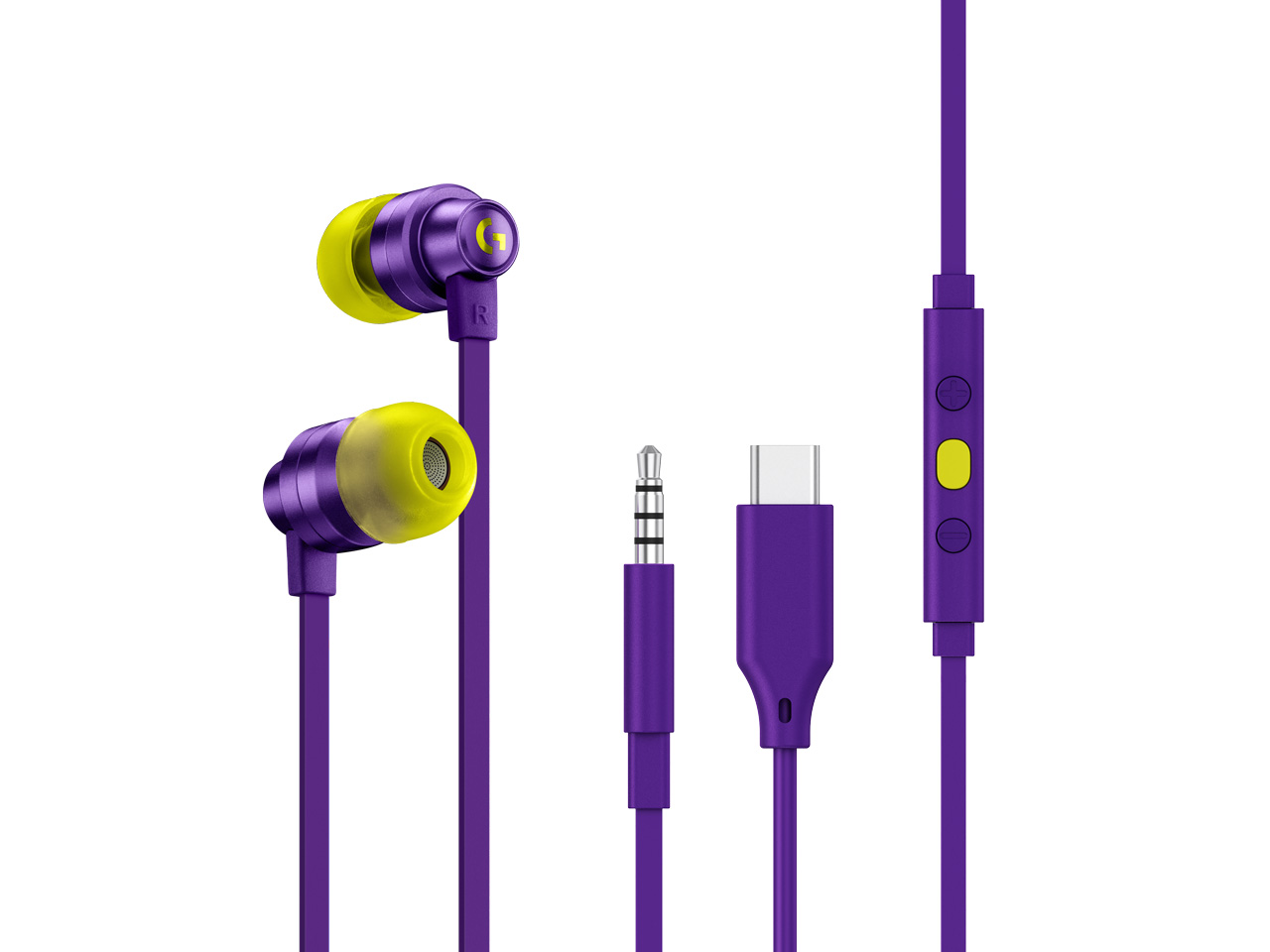 logicool ゲーミングイヤホン（マイク付き） G333 Gaming Earphones G333-PU [パープル]