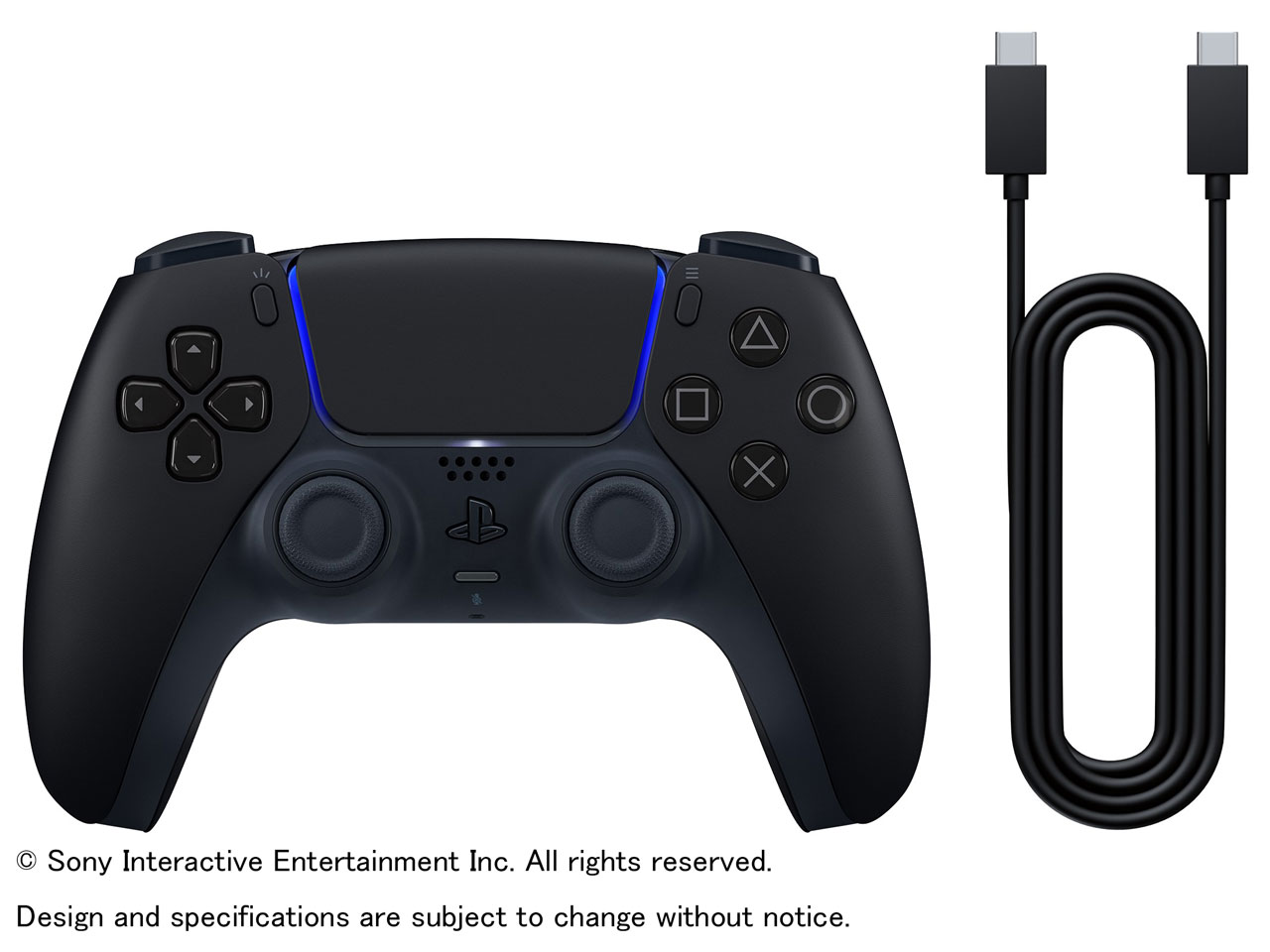SONY SIE DualSense ワイヤレスコントローラー ミッドナイト ブラック + USBケーブル for PC  [CFIJ-15502]