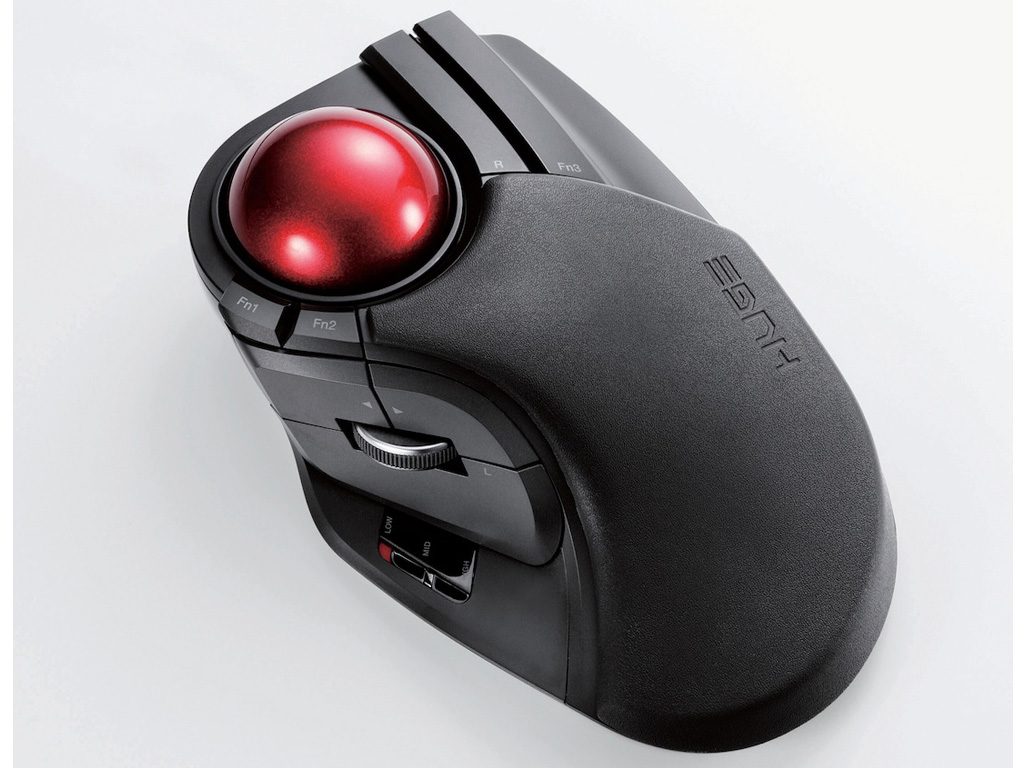 【訳あり品】【箱破損】【未開封・未使用】ELECOM M-HT1DRBK[ワイヤレストラックボール（人差し指・中指操作タイプ）]