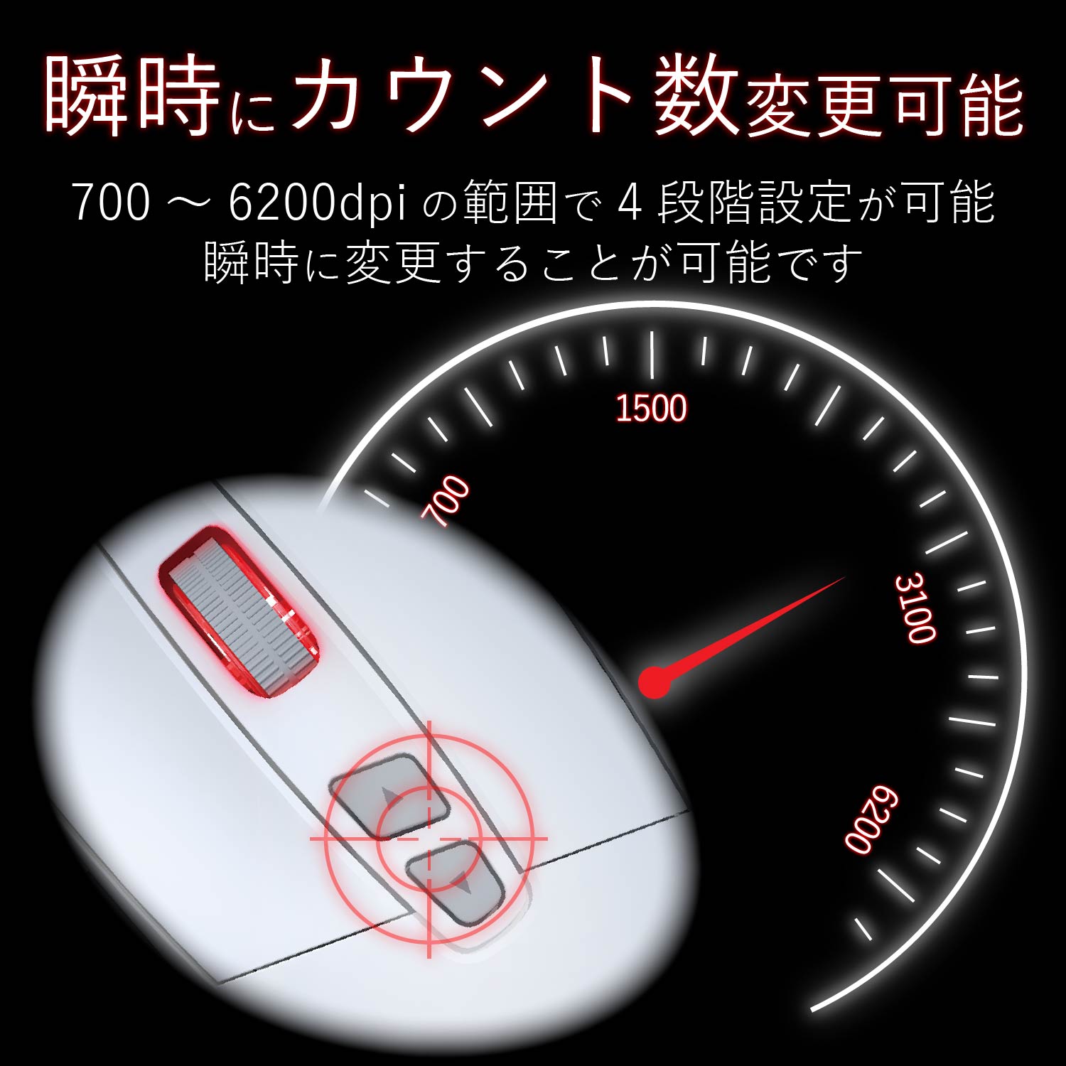 【EarlySummerセール】ELECOM M-G01URWH [ホワイト]