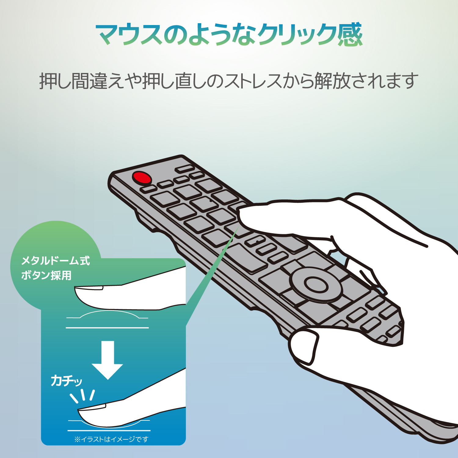 ELECOM 12メーカー対応マルチテレビリモコン ERC-TV01LBK-MU
