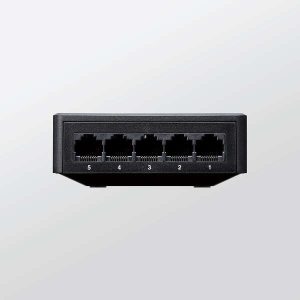 ELECOM 1000BASE-T対応 スイッチングハブ EHC-G05PA-B-K [ブラック]