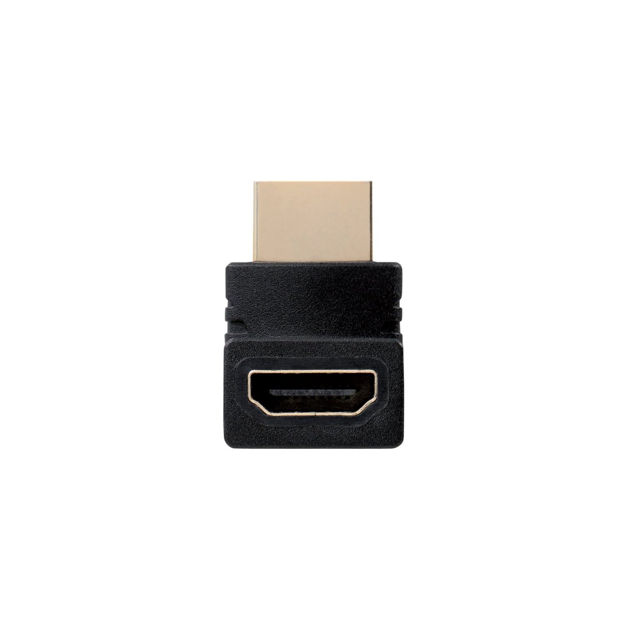 ＨＤＭＩ　Ｌ字型アダプタ（タイプＡ−タイプＡ）　上向き AD-HDAAB01BK