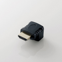 ＨＤＭＩ　Ｌ字型アダプタ（タイプＡ−タイプＡ）　下向き AD-HDAAB02BK