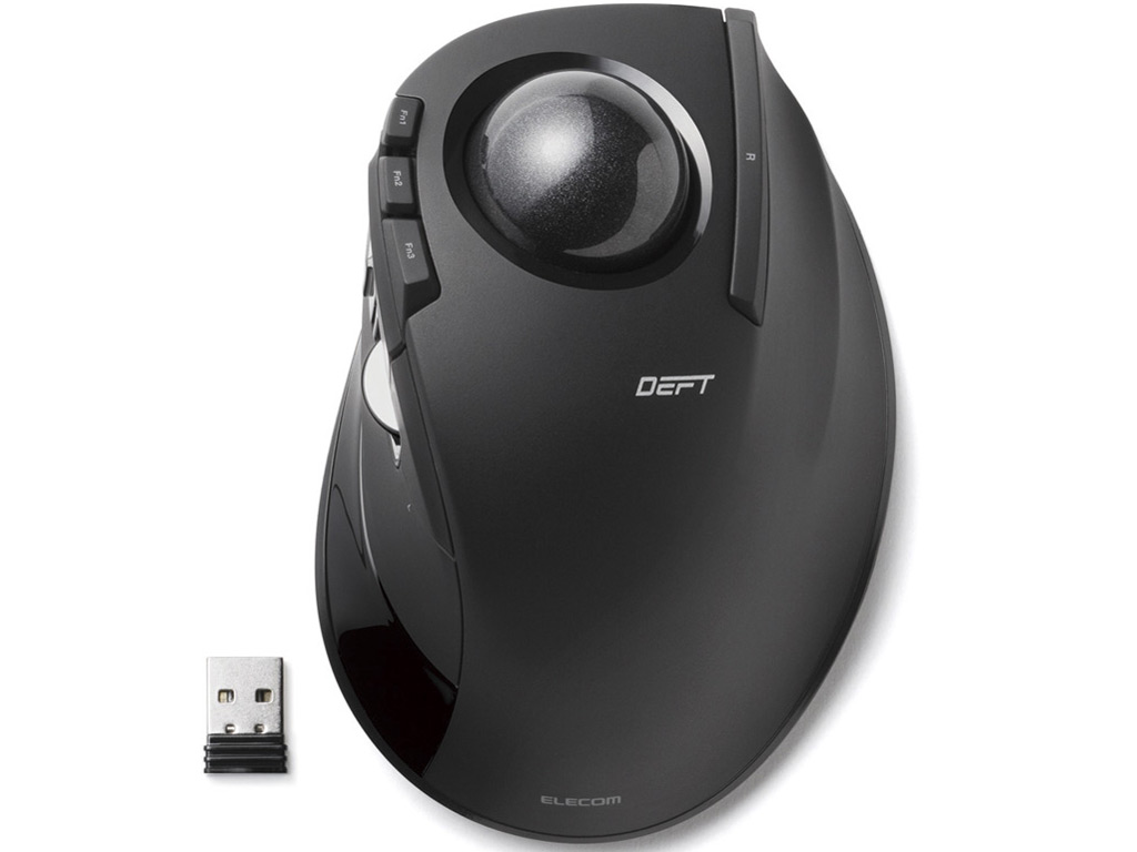 【訳あり品】【箱破損】【未使用】ELECOM M-DT1DRBK[ワイヤレストラックボール（人差し指操作タイプ）]