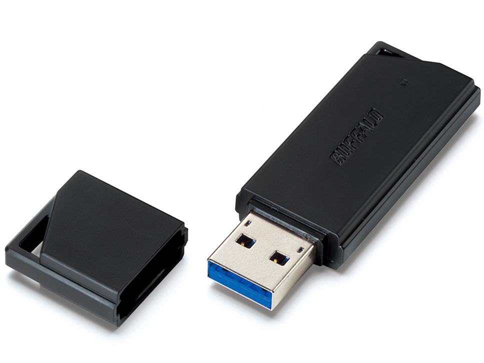 BUFFALO USBメモリ 32GB ブラック [RUF3-K32GB-BK]