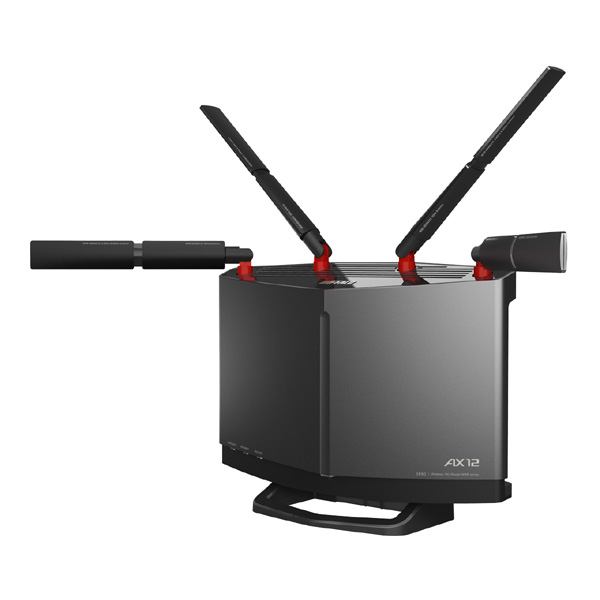 【店頭展示使用品】BUFFALO Wi-Fi 6(11ax)対応Wi-Fiルーター 4803+1147Mbps AirStation WXR-5950AX12 [チタニウムグレー]（メーカー保証付き）