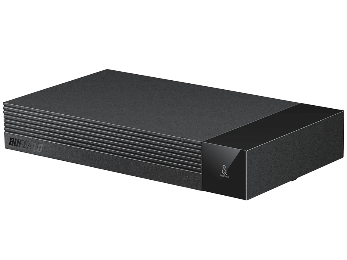 BUFFALO SeeQVault対応 3.5インチ外付けHDD 8TB-ブラック [HD-SQS8U3-A