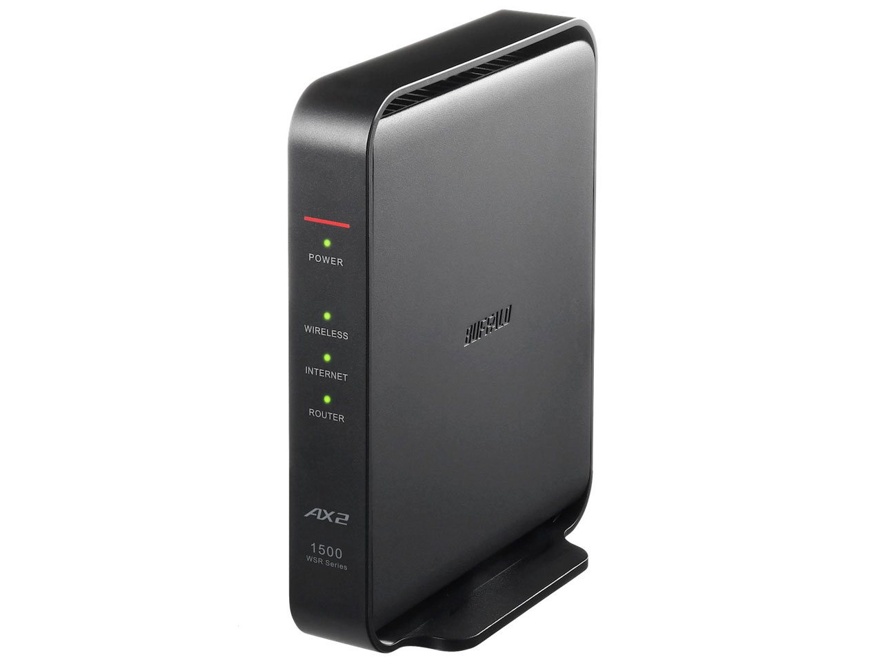 BUFFALO Wi-Fi 6(11ax)対応Wi-Fiルーター 1201+300Mbps AirStation WSR-1500AX2L [ブラック]
