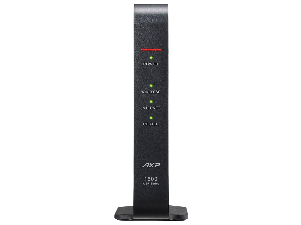 BUFFALO Wi-Fi 6(11ax)対応Wi-Fiルーター 1201+300Mbps AirStation WSR-1500AX2L [ブラック]