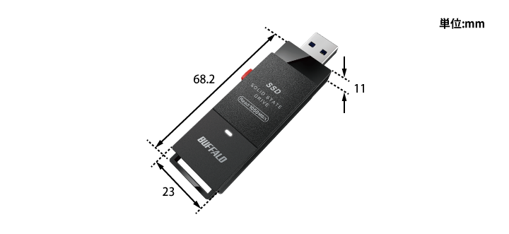 BUFFALO SSD-SCH2.0U3-BA [ブラック]