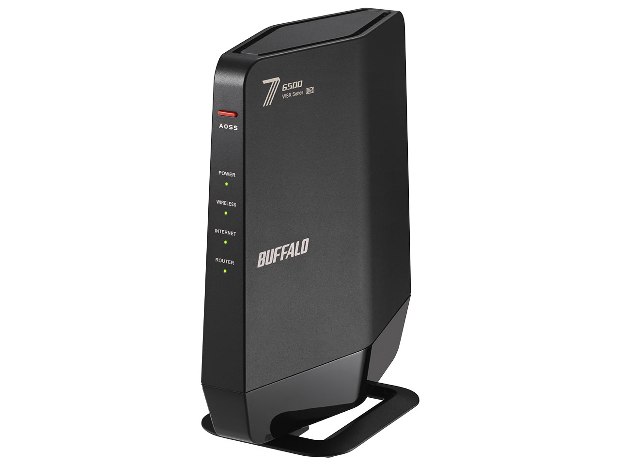 BUFFALO Wi-Fi 7(11be)対応デュアルバンドWi-Fiルーター 5764+688Mbps AirStation WSR6500BE6P-BK [ブラック]