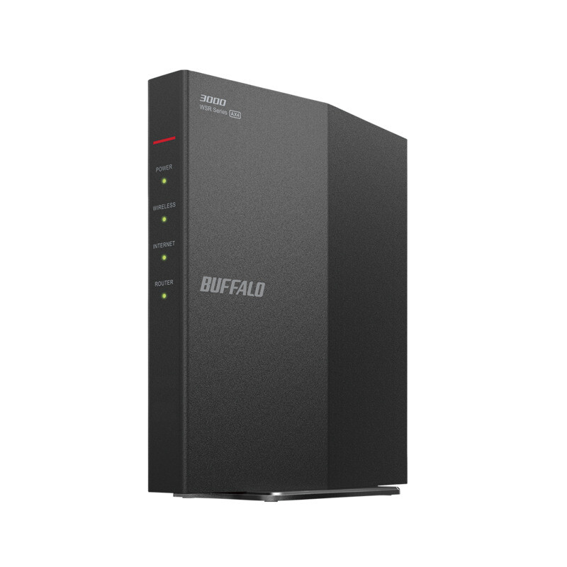 BUFFALO Wi-Fi 6(11ax)対応Wi-Fiルーター 2401+573Mbps AirStation ブラック [WSR-3000AX4L]