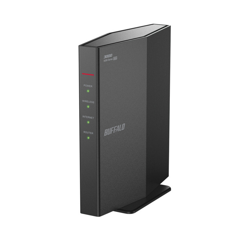 BUFFALO Wi-Fi 6(11ax)対応Wi-Fiルーター 2401+573Mbps AirStation ブラック [WSR-3000AX4L]