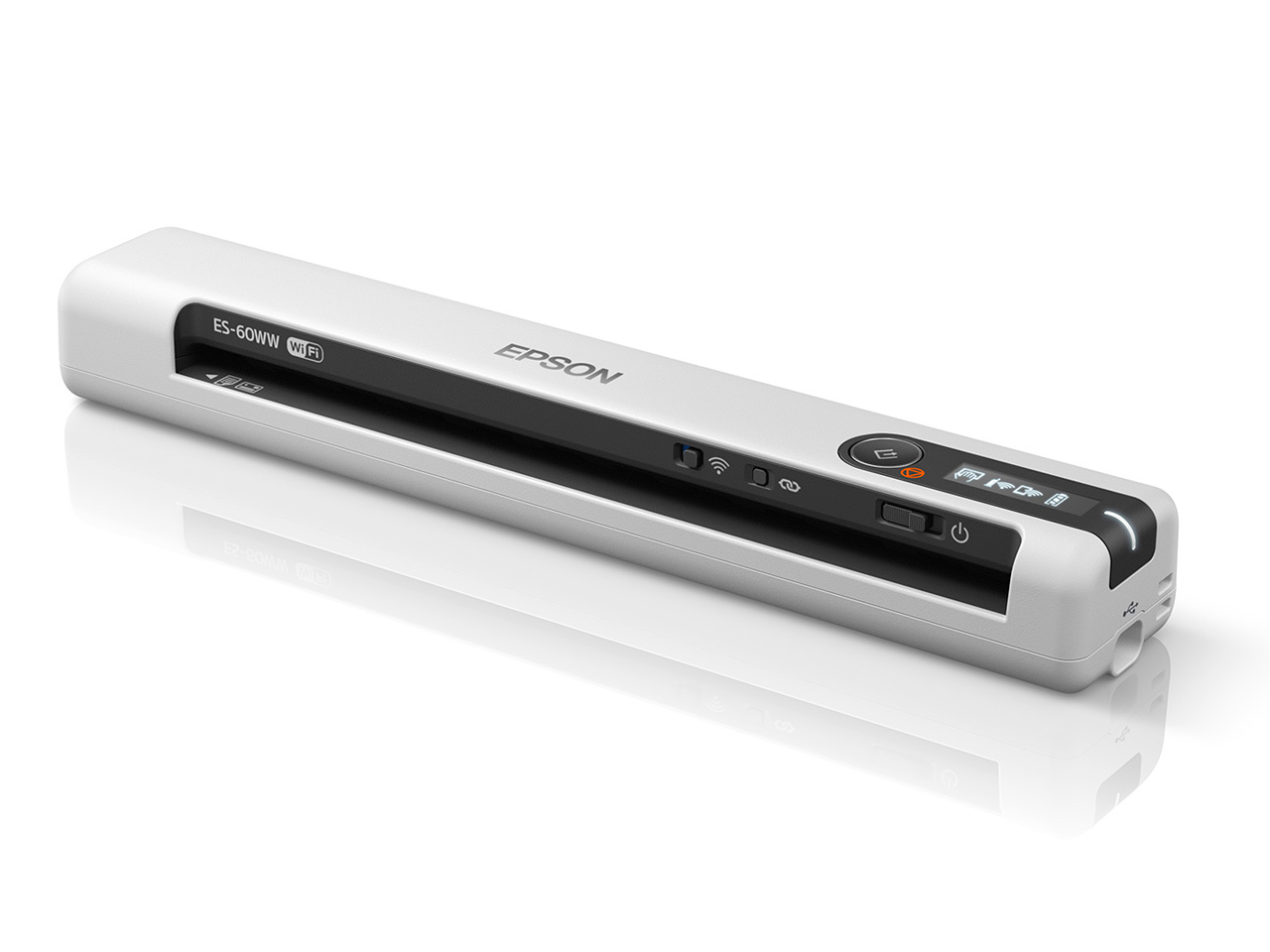【ビジネス・SOHOフェア】EPSON A4モバイルスキャナー ES-60WW [ホワイト]