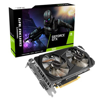 玄人志向 GALAKURO GAMING GG-GTX1660-E6GB/DF [PCIExp 6GB]｜パソコン