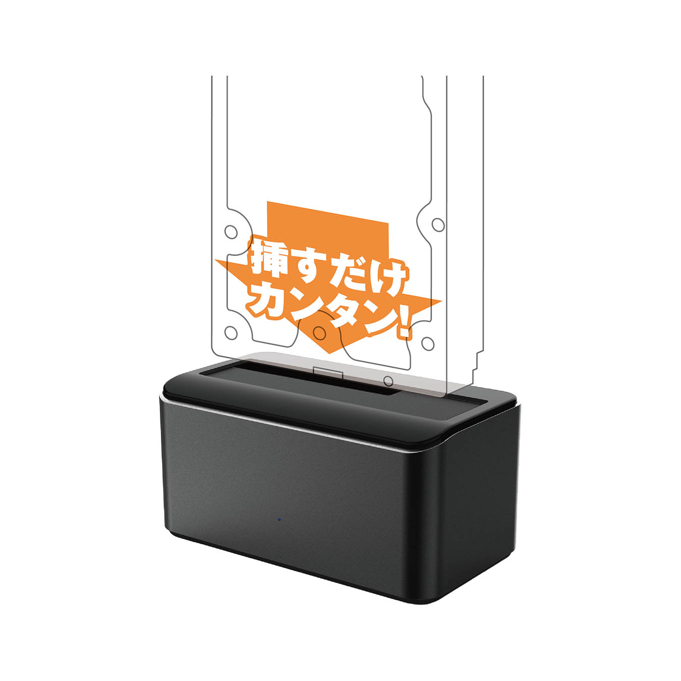 玄人志向 KURO-DACHI/ONE2 [ USB3.2 Gen1 接続 3.5/2.5型 SATA SSD/HDD スタンド メーカー保証1年 ]