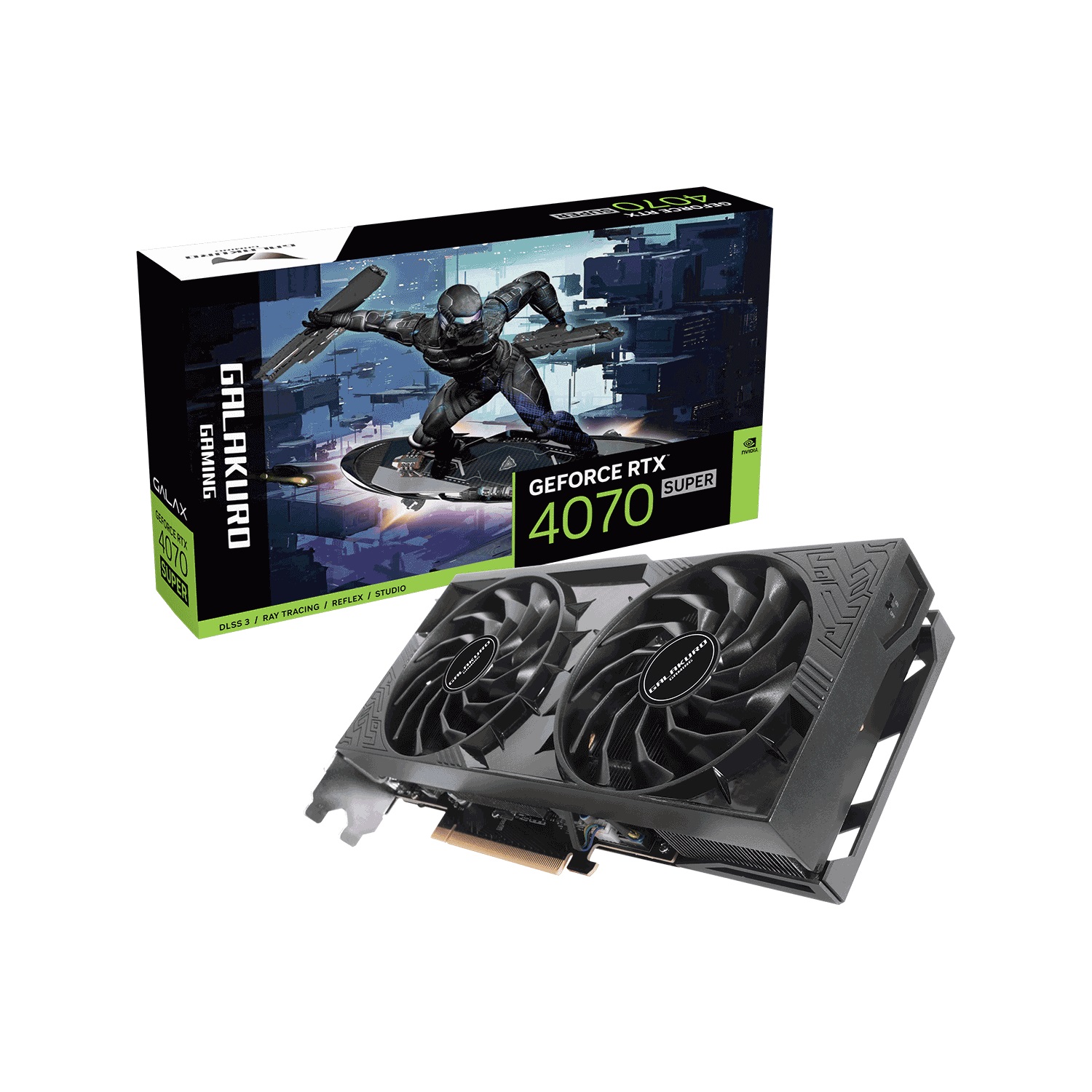 玄人志向 GG-RTX4070SP-E12GB/DF2 [ NVIDIA RTX4070SUPER 搭載 グラフィックボード GDDR6X 12GB 搭載モデル メーカー保証3年 ]