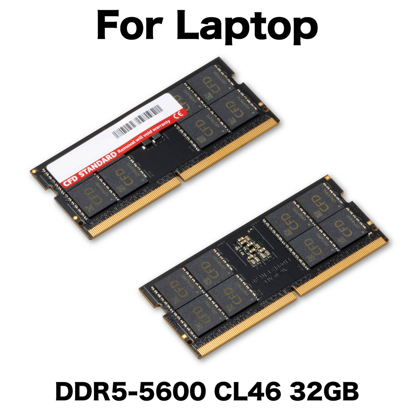 CFD販売 DDR5-5600 S.O.DIMM(ノートPC用) 32GB(32GB×1枚組) D5N5600CS-32GC46