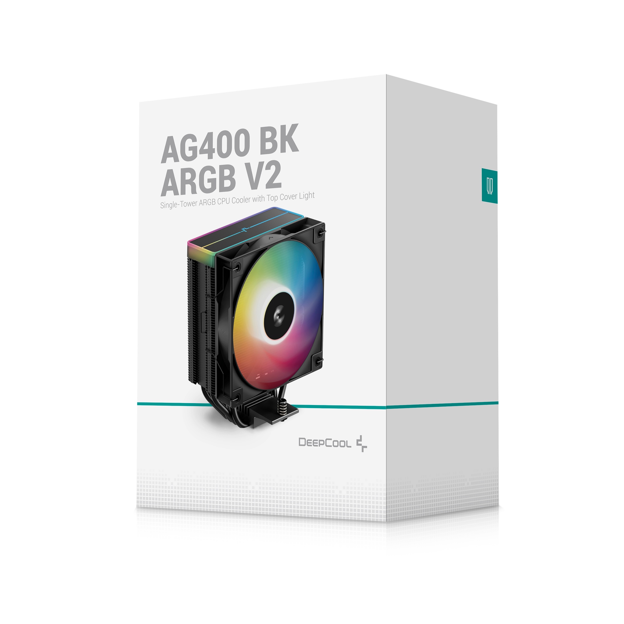 DeepCool(ディープクール) サイドフロー CPUクーラー AG400 BK ARGB V2