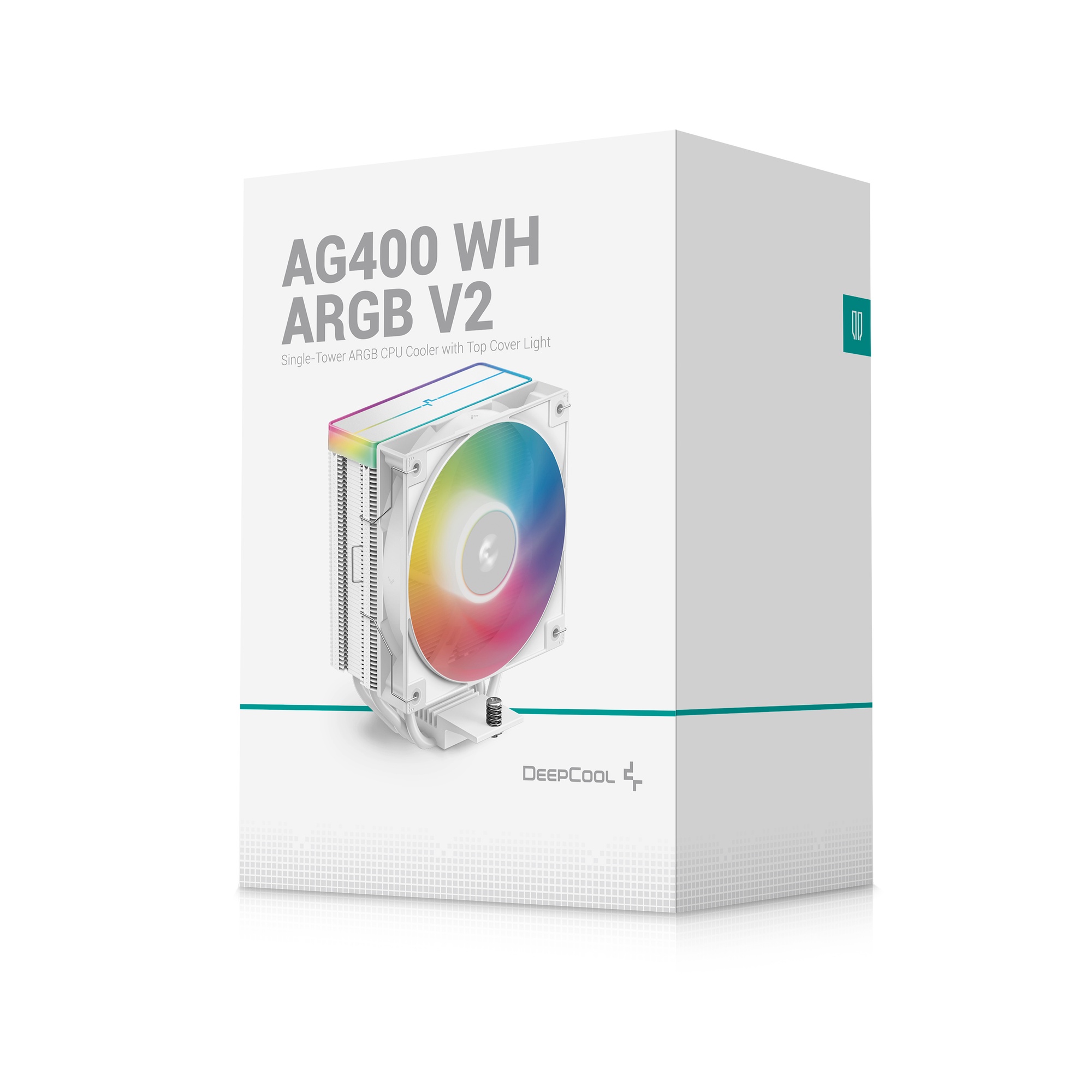 DeepCool(ディープクール) サイドフロー CPUクーラー AG400 WH ARGB V2