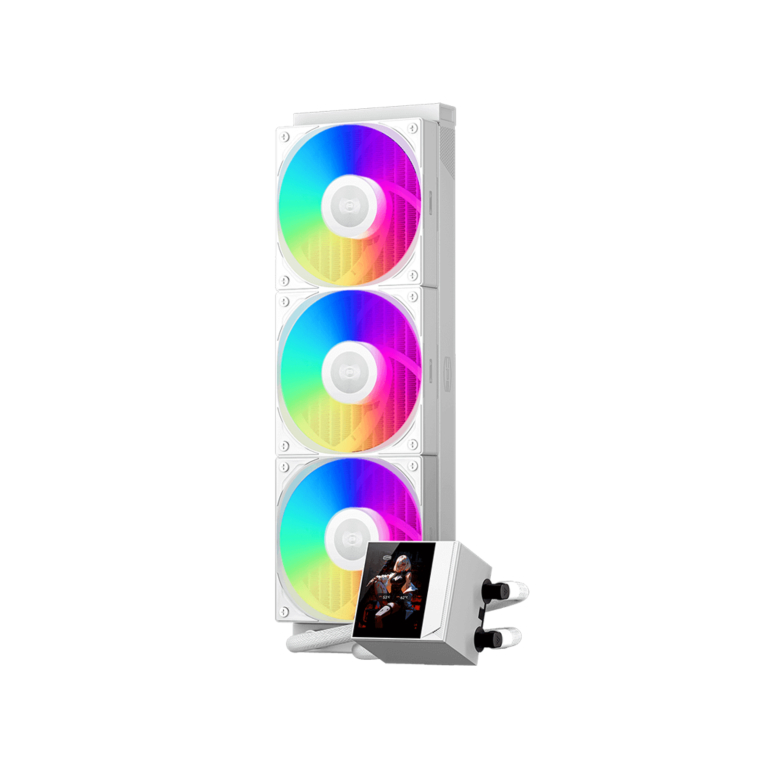 【ホワイトモデル】CPS 2.4インチIPSディスプレイ搭載 Intel LGA 1851/1700 & AMD AM5/AM4用水冷クーラー DC360PRO-ARGB-WH