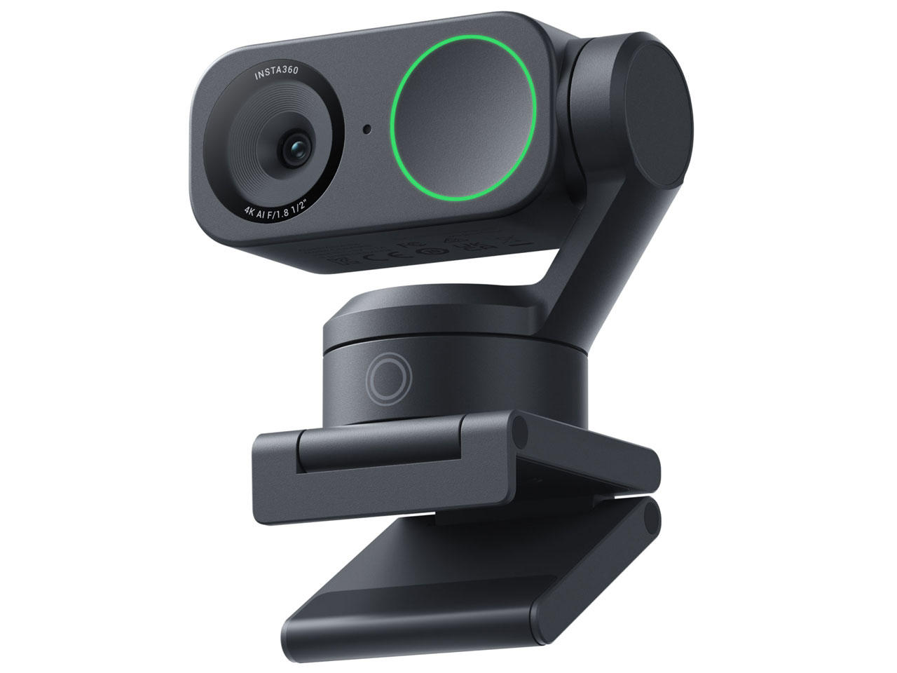 INSTA360 ジンバルレンズ搭載 AI 4Kウェブカメラ LINK2 ブラック[CINSABNB]