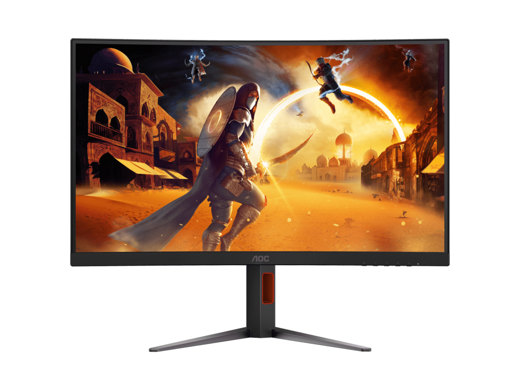 AOC 湾曲ゲーミングモニター 27インチ 、最大280Hz 0.3ms 高さ調整/チルト/スイーベル/ピボット(縦回転) 3年保証　C27G4Z/11