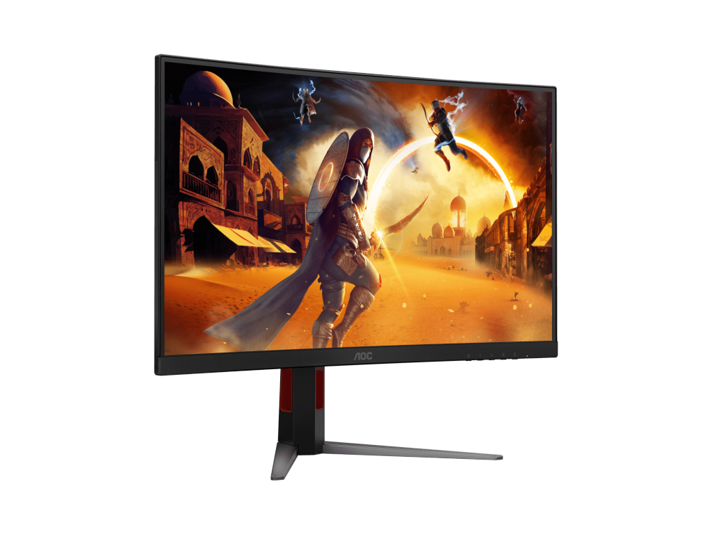 AOC 湾曲ゲーミングモニター 27インチ 、最大280Hz 0.3ms 高さ調整/チルト/スイーベル/ピボット(縦回転) 3年保証　C27G4Z/11