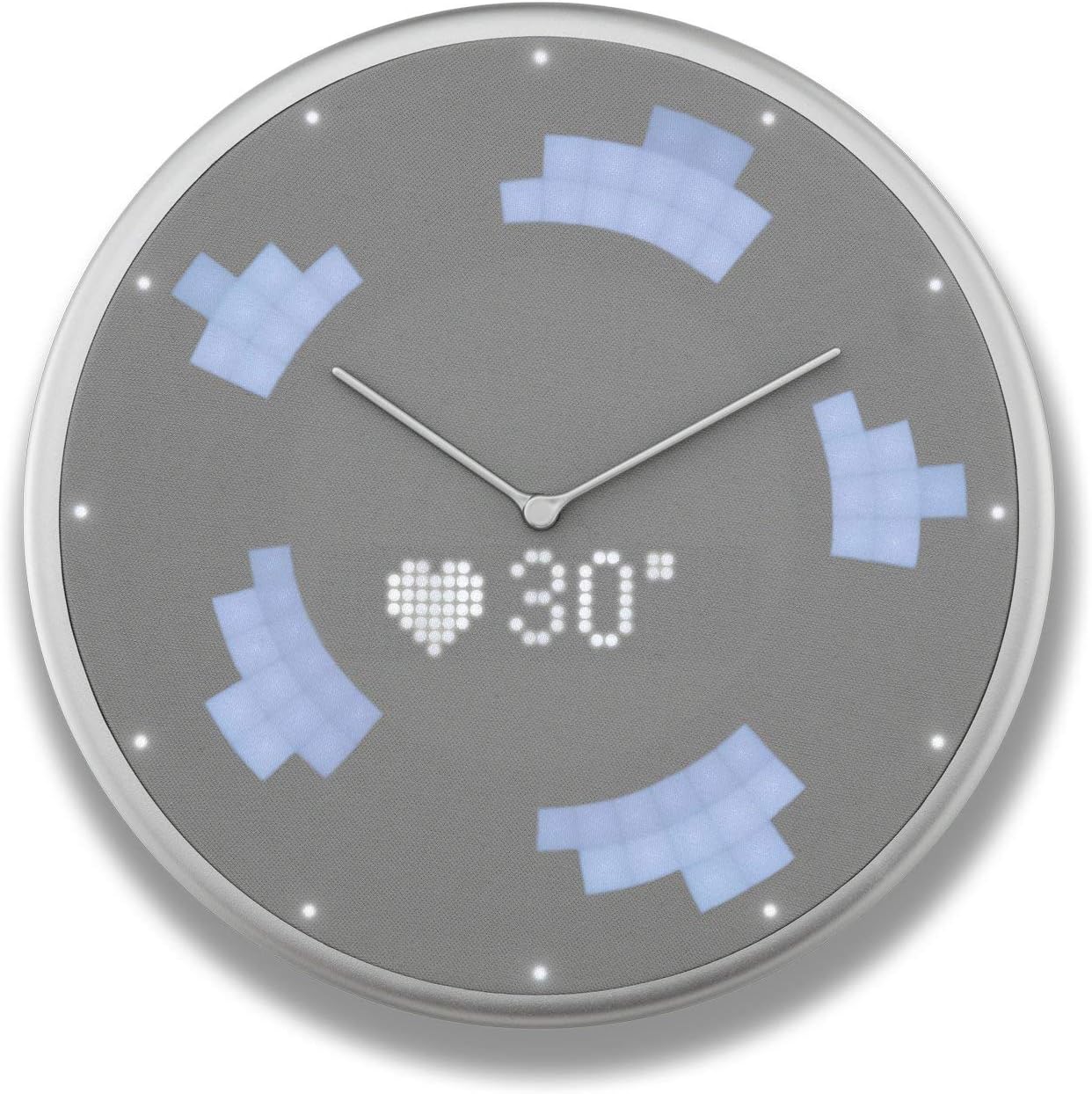 【訳あり品】【箱破損】【未開封・未使用】Glance Clock Silver GC-US-SLV-01