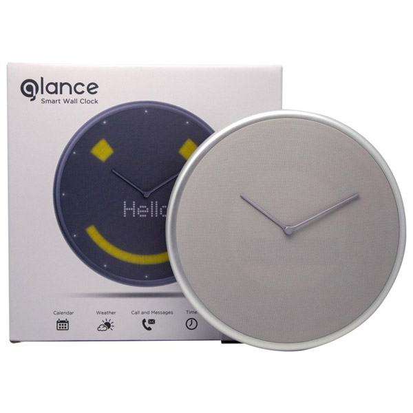 【訳あり品】【箱破損】【未開封・未使用】Glance Clock Silver GC-US-SLV-01